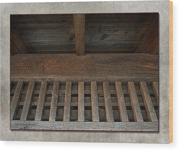 Wood Wood Print featuring the photograph Beams by WB Johnston