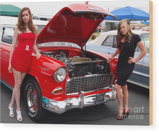 Classic American Auto Wood Print featuring the photograph Choice Chevy by Mark Spearman