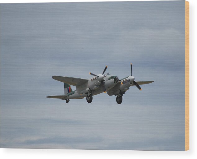 Aviation Wood Print featuring the photograph Mosquito by Mark Alan Perry