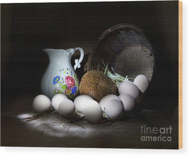 Eggs Wood Print featuring the photograph Ready for Breakfast by Cecil Fuselier