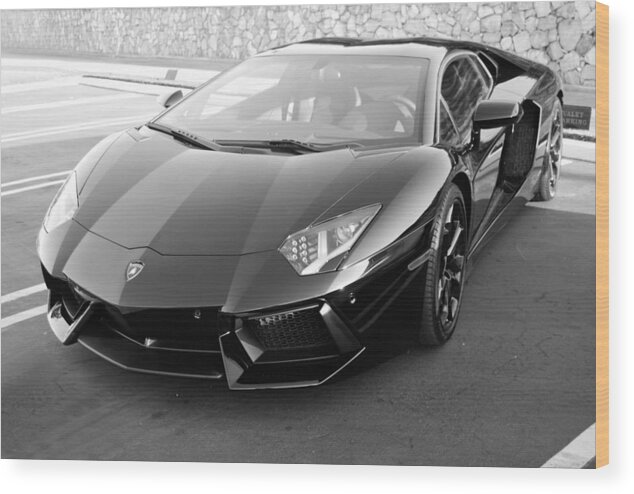 Lamborghini Wood Print featuring the photograph Aventador LP 700-4 by Bill Dutting