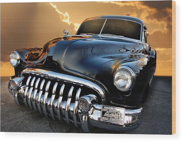 Buick Wood Print featuring the photograph B Eight Sled by Bill Dutting