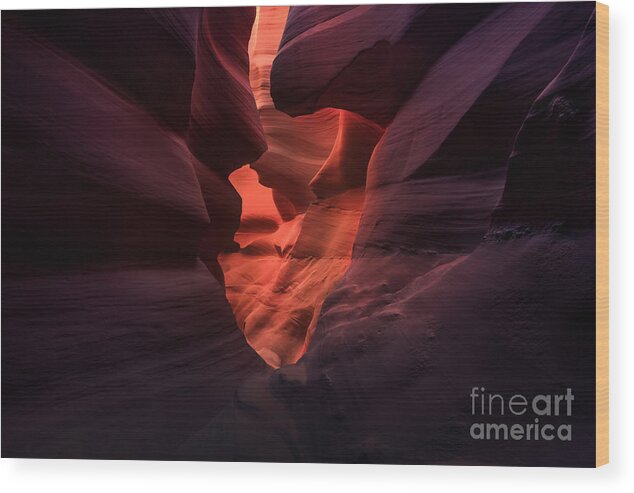Canyons Wood Print featuring the photograph Canyon Heart by Marco Crupi