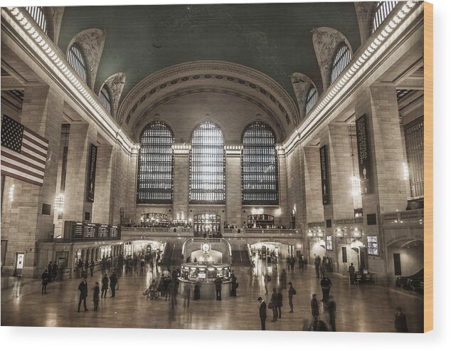 Nyc Wood Print featuring the photograph Central Station by Stacey Granger