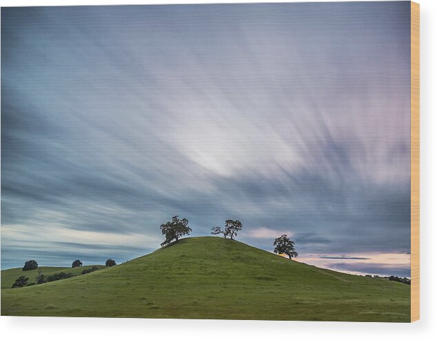 Scenic Wood Print featuring the photograph Country Hill by Lee Harland