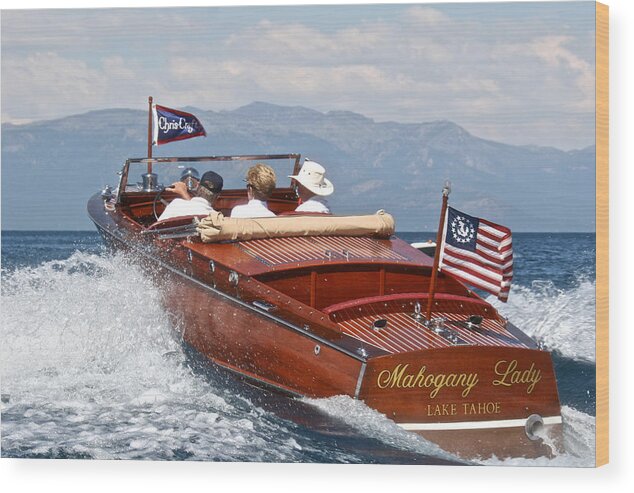 Iseo Wood Print featuring the photograph Grandcraft on Lake Tahoe by Steven Lapkin