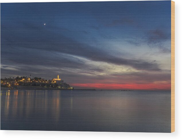 Israel Wood Print featuring the photograph Jaffa on ice by Ron Shoshani