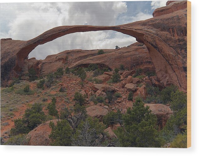Landscape Arch Wood Print featuring the photograph Landscape Arch by Randolph Fritz
