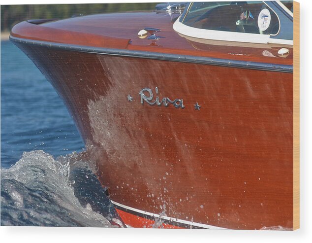 Riva Wood Print featuring the photograph Magnificent Mahogany by Steven Lapkin