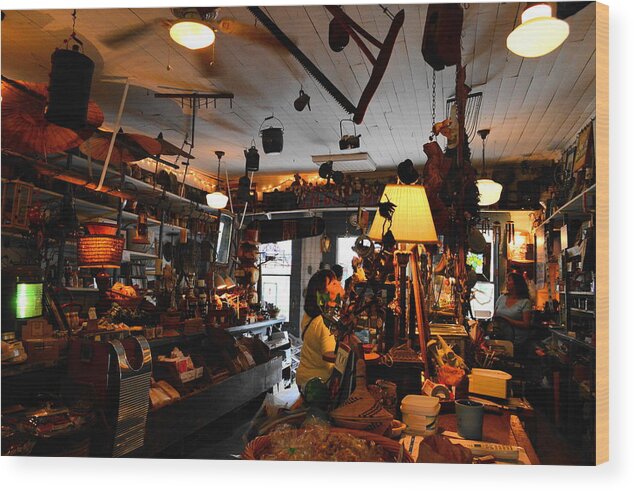 Rabbit Hash Wood Print featuring the photograph Shopping the General Store by Stacie Siemsen