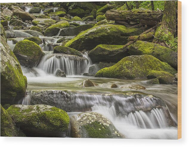 Horizontal Wood Print featuring the photograph The Water Will by Jon Glaser