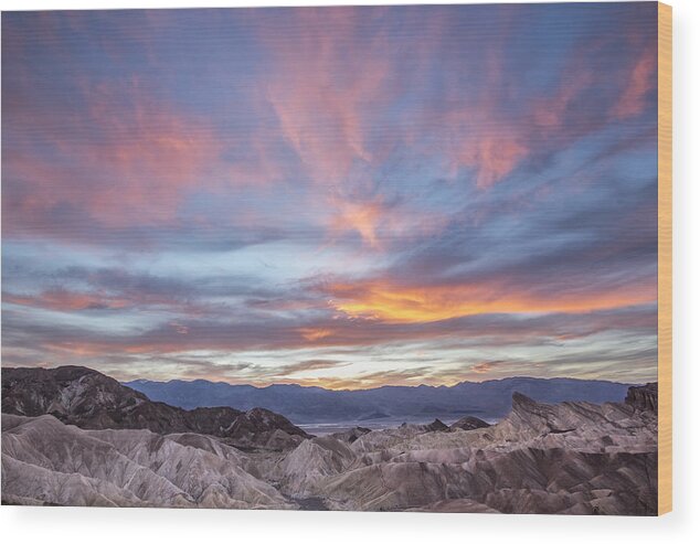 Horzontal Wood Print featuring the photograph Zabriski Colors by Jon Glaser