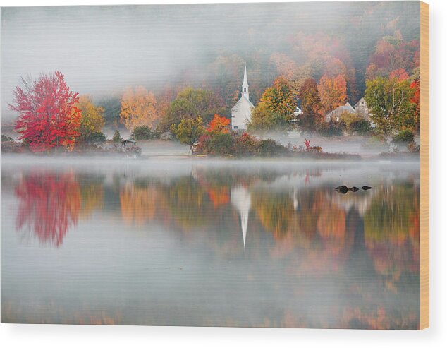 Crystal Lake Wood Print featuring the photograph Eaton, NH #1 by Robert Clifford