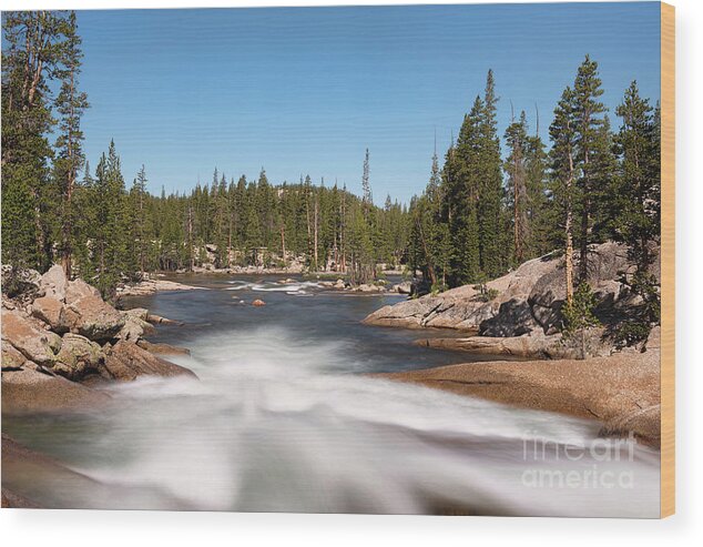 Tuolumne River Wood Print featuring the photograph Tuolumne River by Sharon Seaward