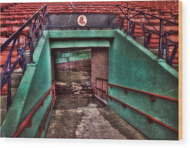 Red Sox Wood Print featuring the photograph 1912 - Fenway Park - Boston by Joann Vitali