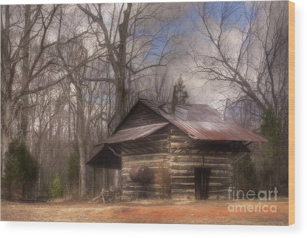 Tobacco Barn Wood Print featuring the photograph Curing Time by Benanne Stiens