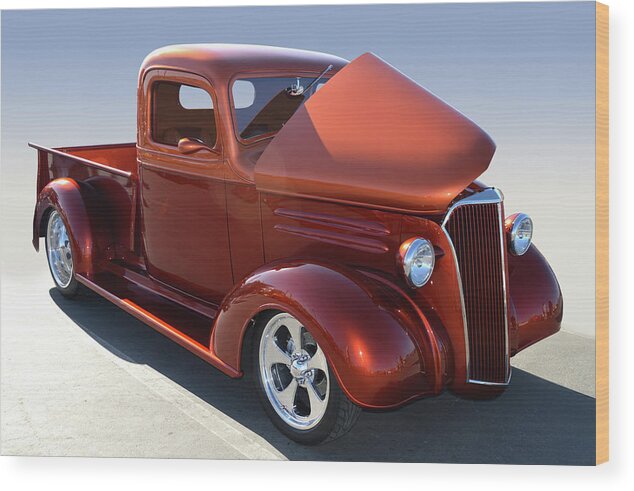Chevy Wood Print featuring the photograph Custom 37 Chevy Pickup by Bill Dutting