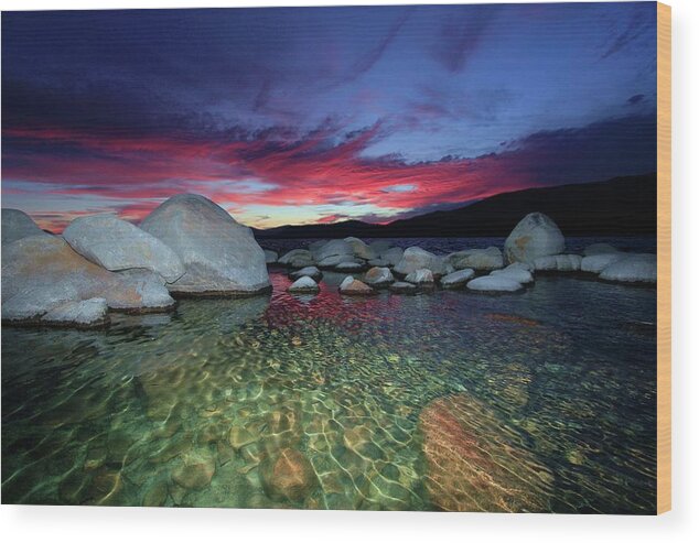 Dream Wood Print featuring the photograph Enter A Tahoe Dream by Sean Sarsfield