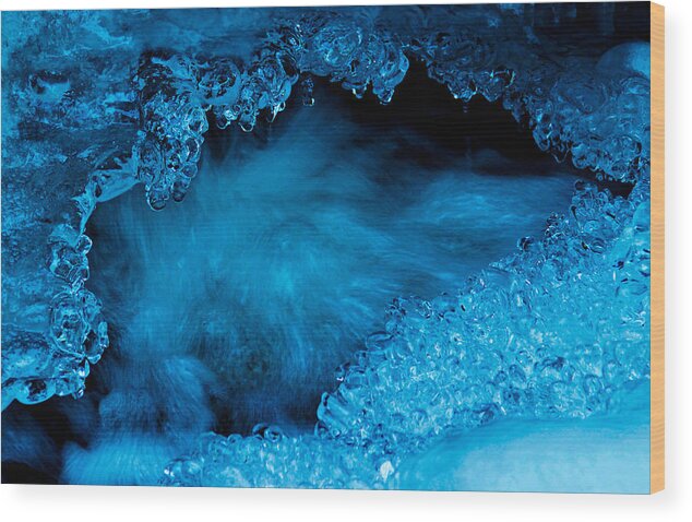 Ice Wood Print featuring the photograph Flowing Diamonds by Sean Sarsfield