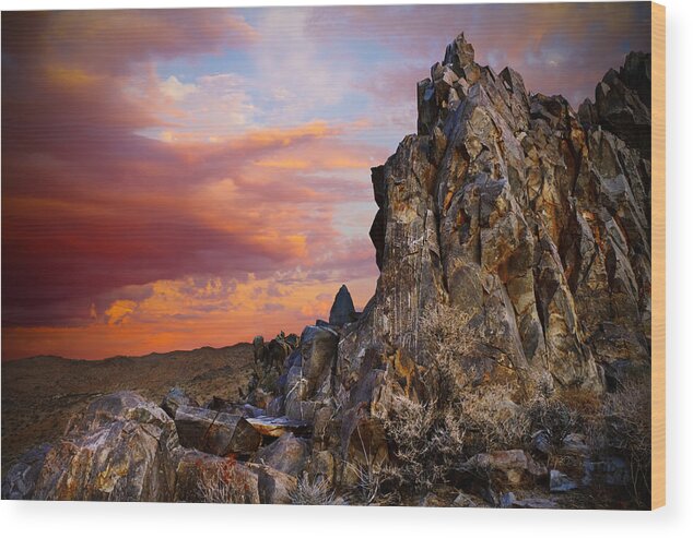 Sky Wood Print featuring the photograph High Desert Beauty by Mike Hill