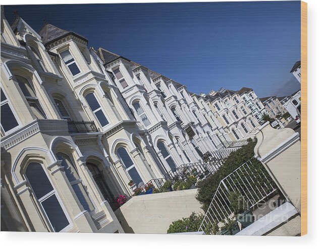 Port St Mary Wood Print featuring the photograph Houses in Port St Mary, Isle of Man by Sheila Smart Fine Art Photography