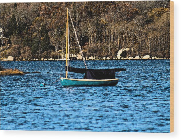 Sail Boat Wood Print featuring the photograph In The Cove by Gerald Mitchell