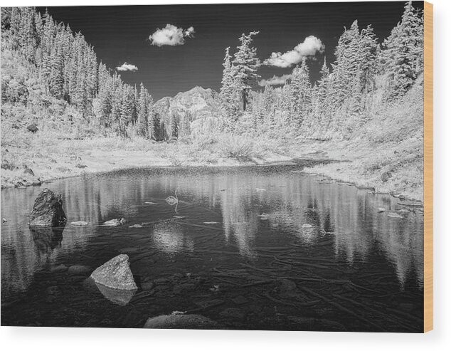 Bagley Lake Wood Print featuring the photograph In the North Cascades by Jon Glaser