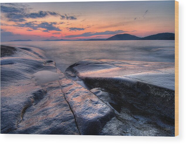 Canada Wood Print featuring the photograph Liquid Lagoon by Doug Gibbons