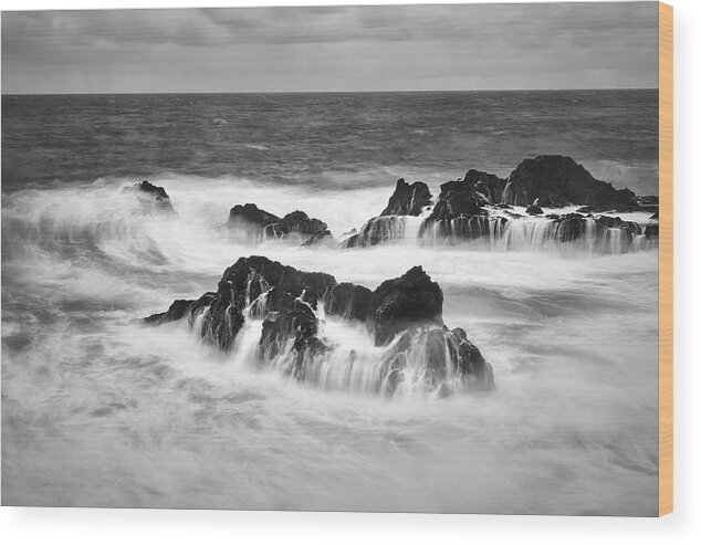 Jon Evan Glaser Wood Print featuring the photograph Maui in Turmoil by Jon Glaser