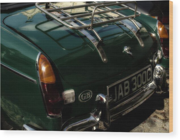1965 Wood Print featuring the photograph MG Classic Sports Car by Georgia Clare