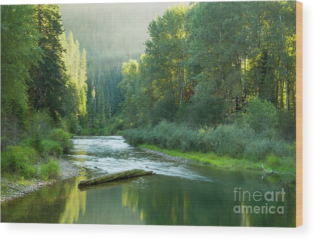  Wood Print featuring the photograph North Fork Atmosphere by Idaho Scenic Images Linda Lantzy
