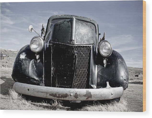 1940's Ford Pick Up Truck Wood Print featuring the photograph Old Ford Pick Up Truck by Neil Pankler