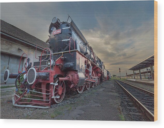 Romania Wood Print featuring the photograph No More Steam by Rick Deacon