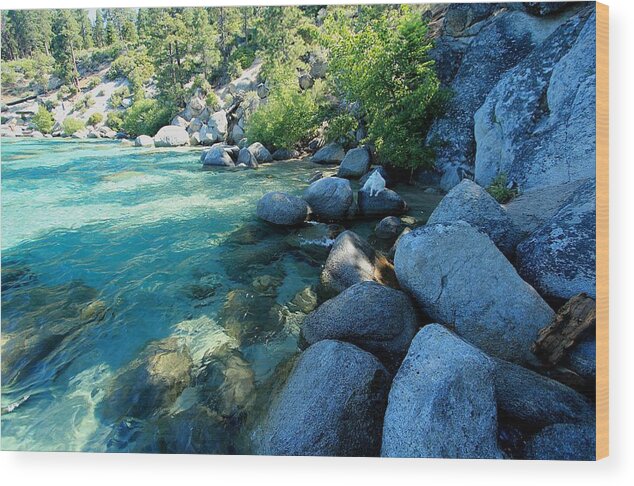 Lake Tahoe Wood Print featuring the photograph Sekani Summer Light by Sean Sarsfield