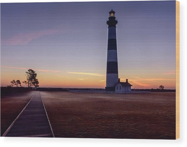 Bodie Island Lighthouse Wood Print featuring the photograph Simple Beauty by Russell Pugh