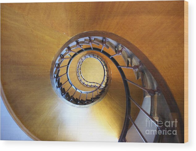 Azay Le Rideau Wood Print featuring the photograph Staircase at Azay le Rideau by Christine Jepsen