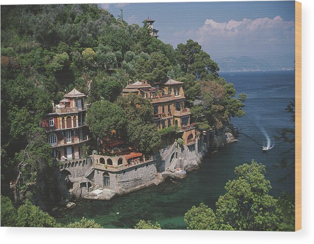 1980-1989 Wood Print featuring the photograph Portofino by Slim Aarons