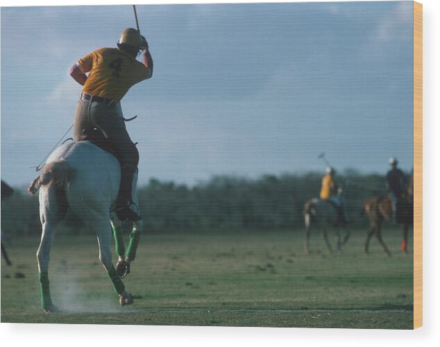 Horse Wood Print featuring the photograph Polo Match #2 by Slim Aarons