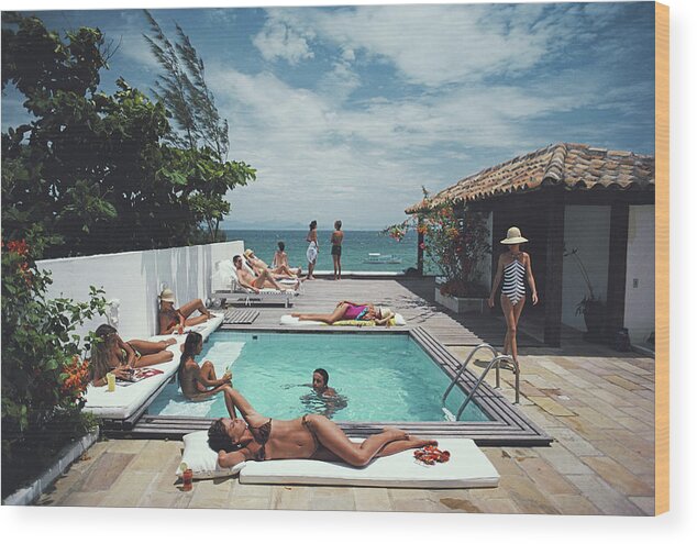 People Wood Print featuring the photograph Buzios by Slim Aarons