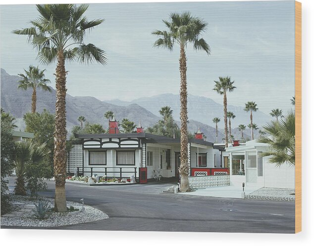 Suburb Wood Print featuring the photograph Capotes House by Slim Aarons