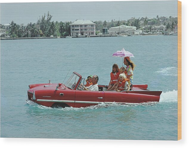 Summer Wood Print featuring the photograph Sea Drive by Slim Aarons