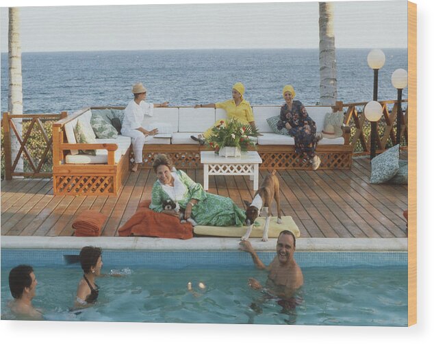 Latin America Wood Print featuring the photograph Silvie Rossels Place by Slim Aarons