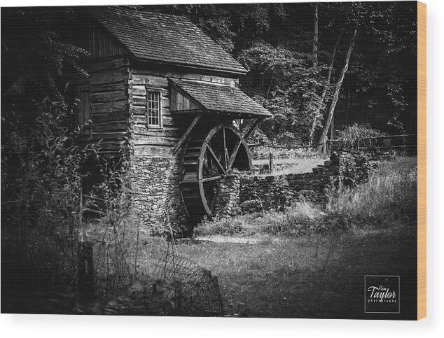 Waterwheel Wood Print featuring the photograph The Waterwheel by Pamela Taylor
