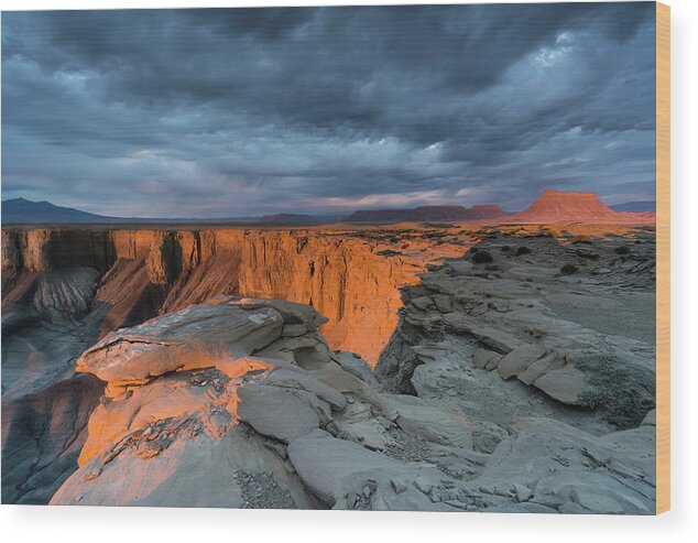 Utah Wood Print featuring the photograph American Southwest by Larry Marshall