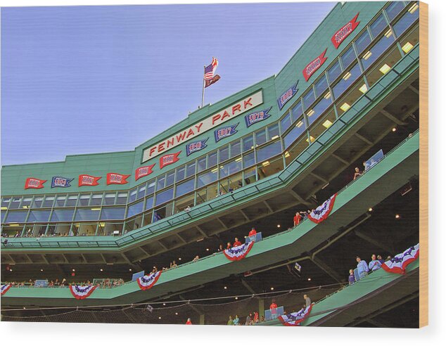 Red Sox Wood Print featuring the photograph Fenway's 100th #2 by Joann Vitali