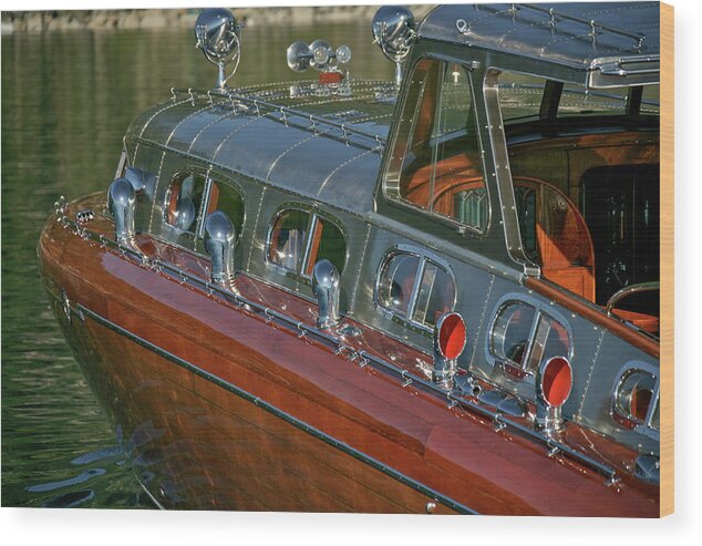 Thunderbird Wood Print featuring the photograph Thunderbird yacht #54 by Steven Lapkin