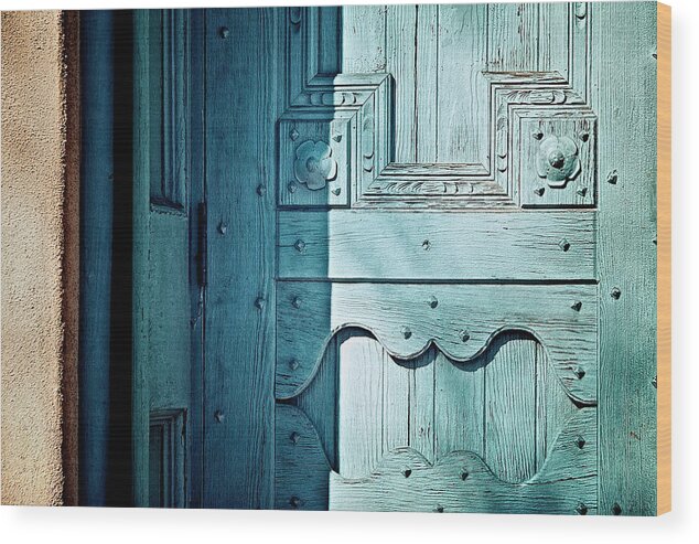 Blue Door Wood Print featuring the photograph Blue Door by Humboldt Street
