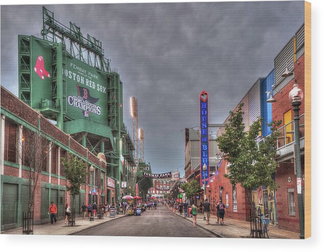 Red Sox Wood Print featuring the photograph Gate E - Fenway Park Boston by Joann Vitali