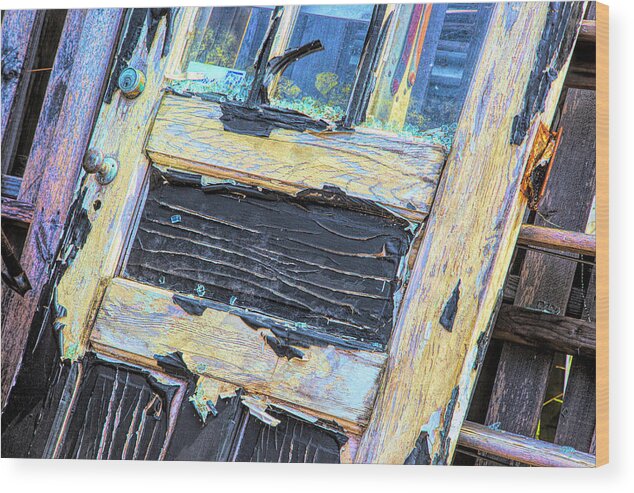 Old Door Wood Print featuring the digital art Journey Two by Steve Ladner