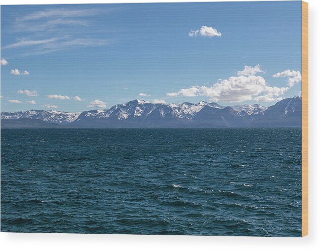Lake Wood Print featuring the photograph Tahoe Blue by Gary Geddes